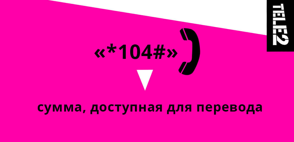 Чтобы узнать сумму, которая доступна для перевода, нужно выполнить запрос «*104#»