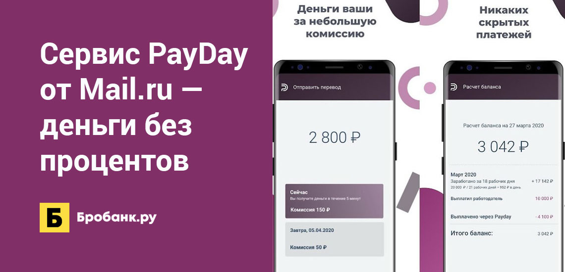 Сервис PayDay от Mail.ru — деньги без процентов