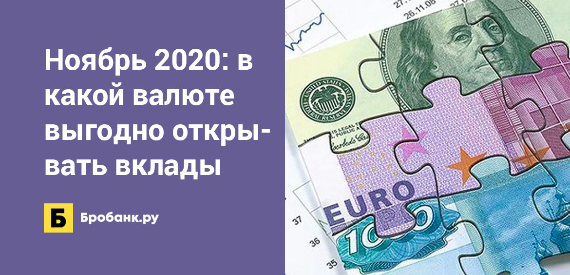 Ноябрь 2020: в какой валюте выгодно открывать вклады