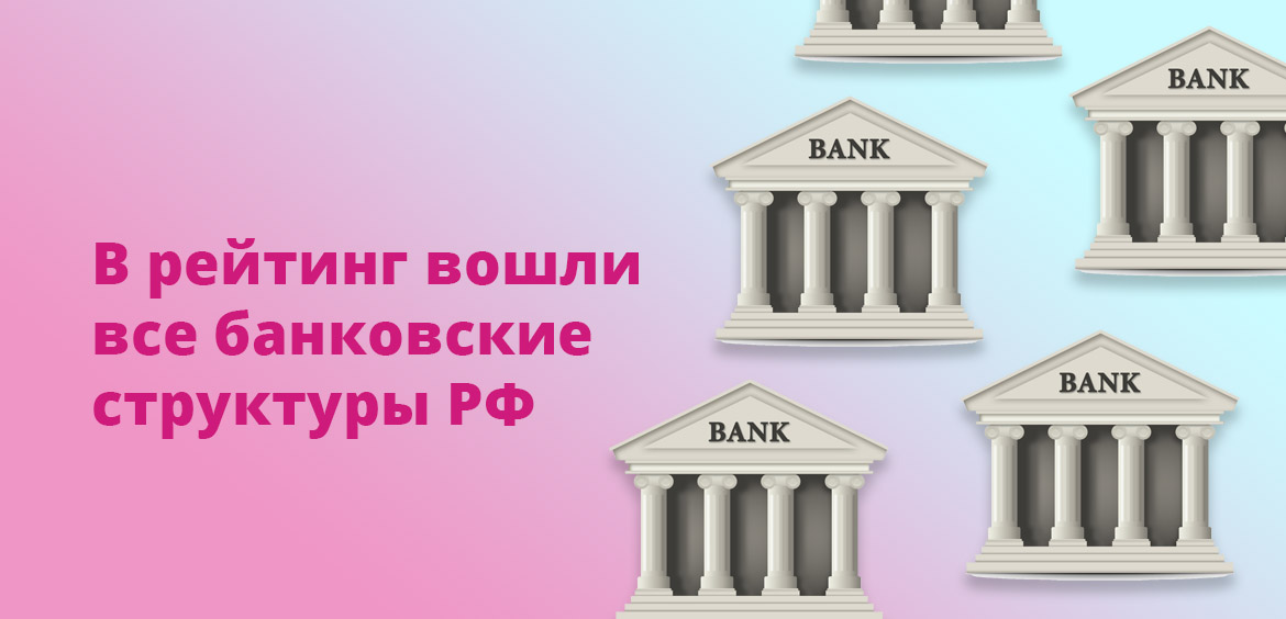 В рейтинг вошли все банковские структуры РФ