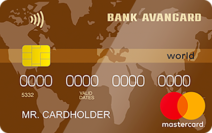 Кредитная карта Авангард Mastercard World Cash Back
