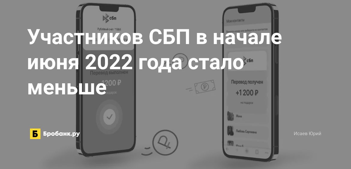 Участников СБП в начале июня 2022 года стало меньше | Микрозаймс.ру