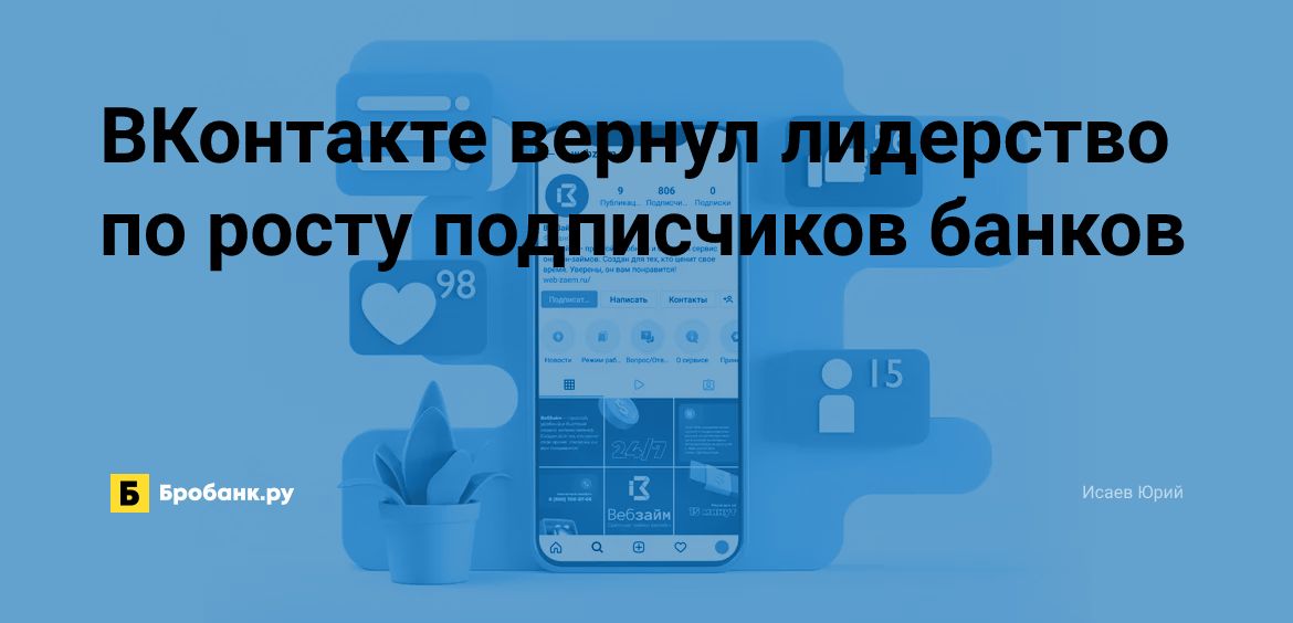 ВКонтакте вернул лидерство по росту подписчиков банков | Микрозаймс.ру
