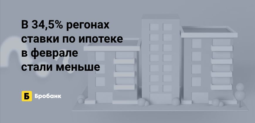 В 30 регионах ставка по ипотеке в феврале снизилась | Микрозаймс.ру