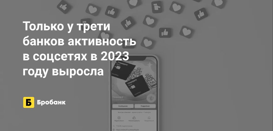 Активность банков в соцсетях в 2023 году сократилась | Микрозаймс.ру