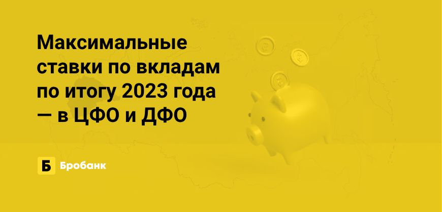 Региональный разрез ставок по вкладам по итогу 2023 года | Микрозаймс.ру