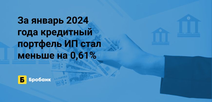 За январь 2024 года объем займов ИП сократился | Микрозаймс.ру