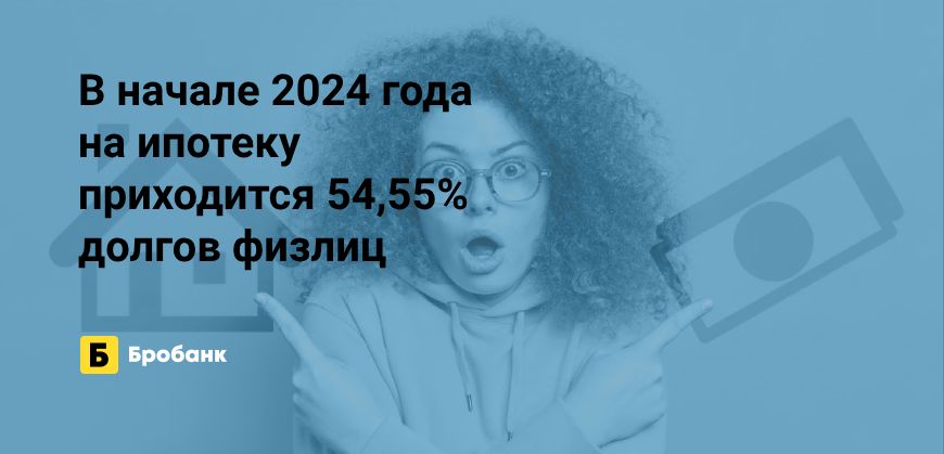 Более половины долгов физлиц в 2024 году — ипотека | Микрозаймс.ру