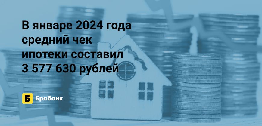 Средний чек ипотеки в январе 2024 года сократился | Микрозаймс.ру