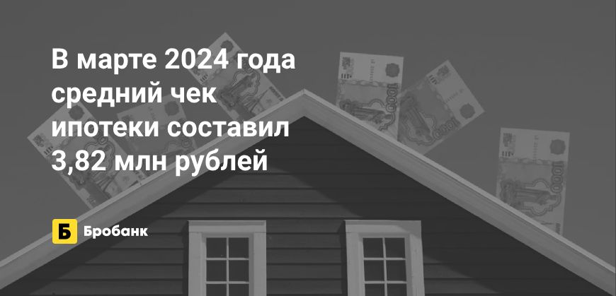 Средний чек ипотеки в марте 2024 года вырос | Микрозаймс.ру